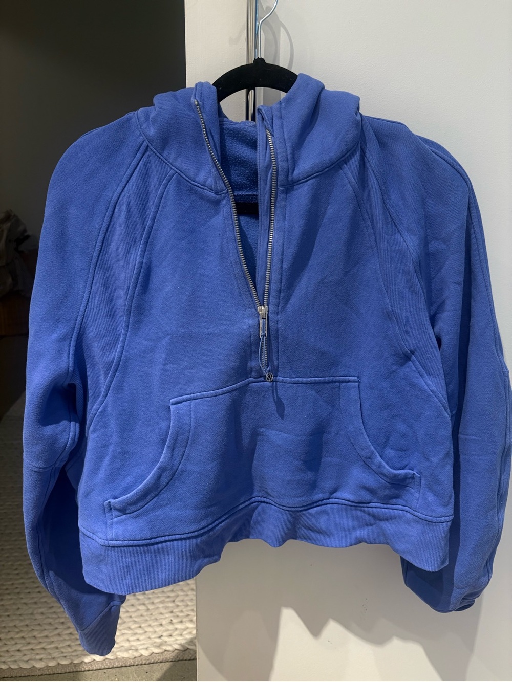 lululemon athletica Half-Zip Pullover Sweater in Bright Blue
